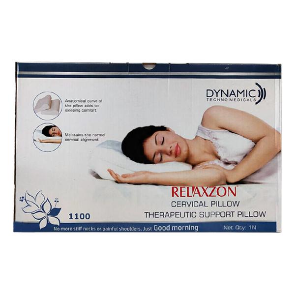 DYNAMIC RELAXZON THERAPEUTIC SUPPORT PILLOW (1100-001) (ONE SIZE FITS ALL)-HEALTH &PERSONAL CARE-dealsplant