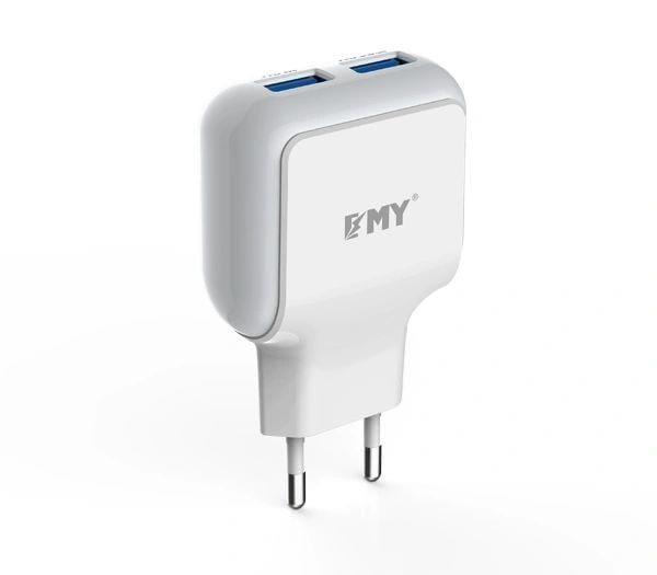 EMY 220 USB Fast Charger 2.4A with Free Lightning Cable-Datacable & Chargers-dealsplant