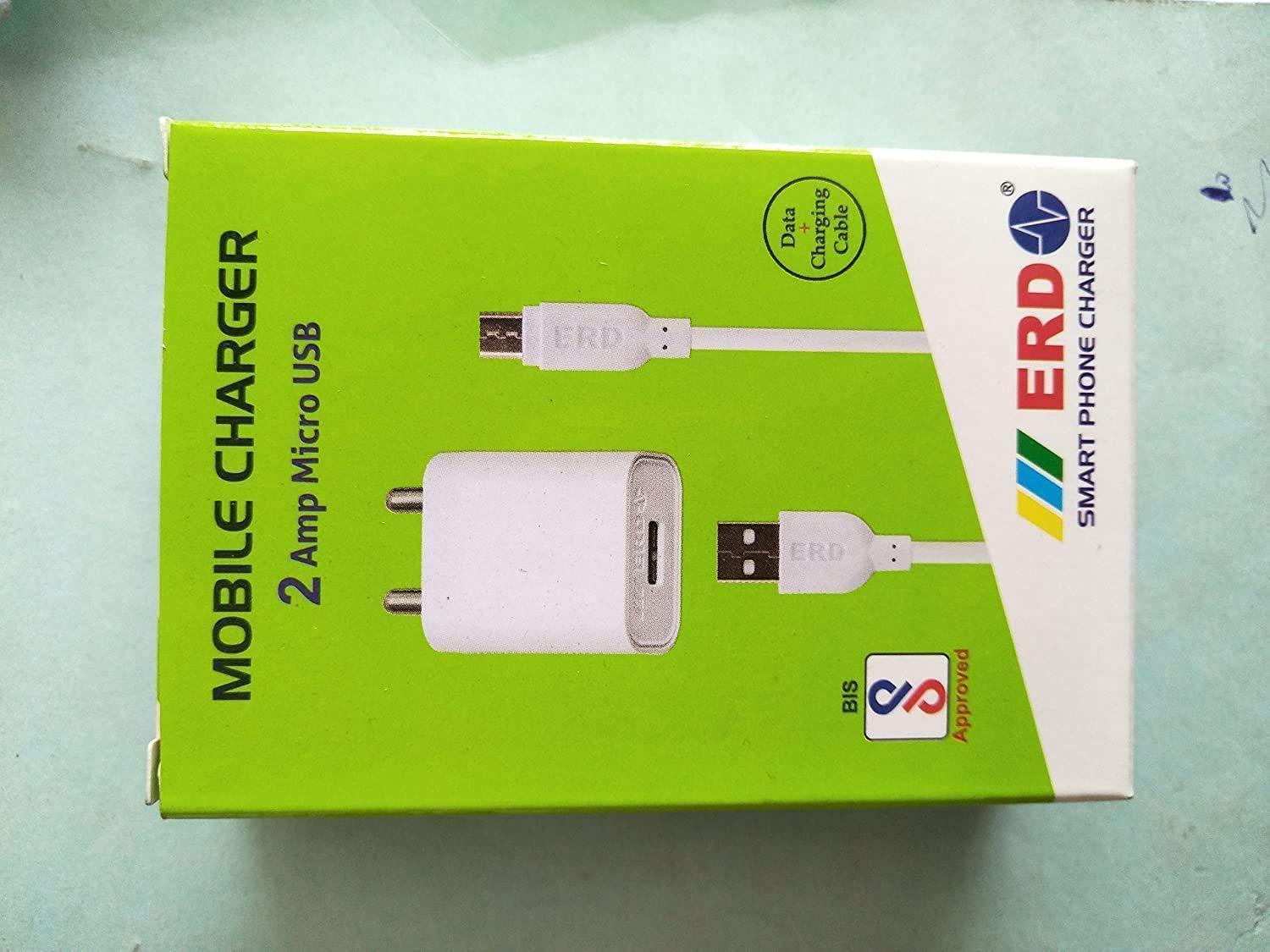 ERD TC-50 5V 2Amp Super Fast Charger with 1 Meter USB Cable for All Android Phones-Datacable & Chargers-dealsplant
