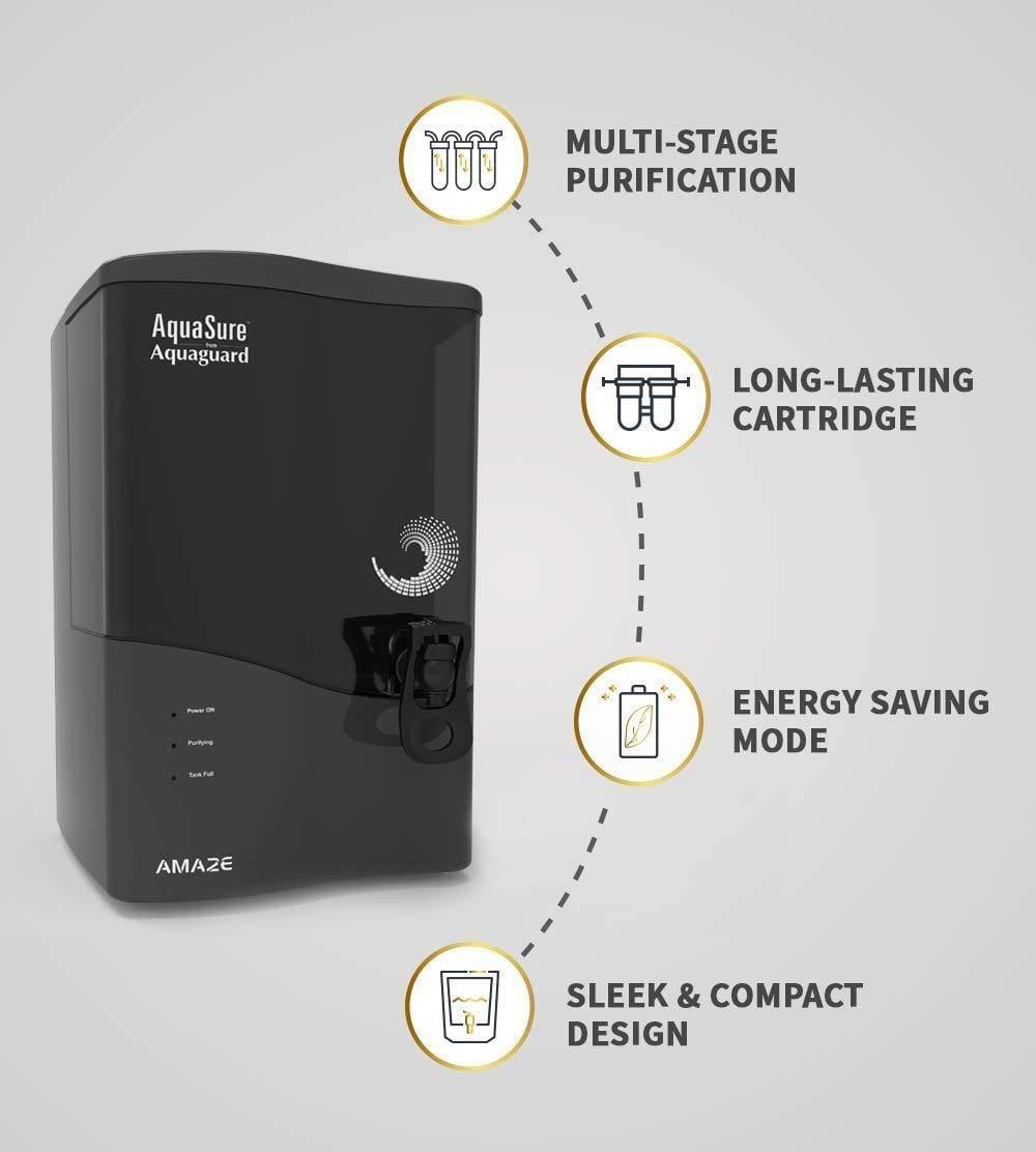 Eureka Forbes AquaSure from Aquaguard Amaze RO+UV+MTDS 7L Water Purifier-Home & Kitchen Appliances-dealsplant