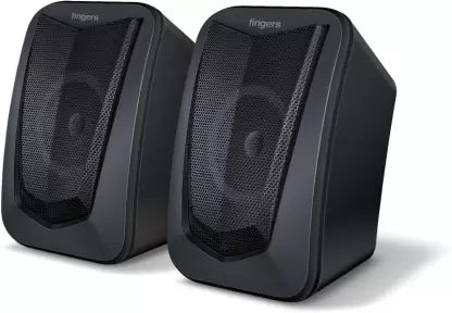 Fingers FunBeats 6 W Laptop/Desktop Speaker \(Black, Stereo Channel)-Speakers-dealsplant