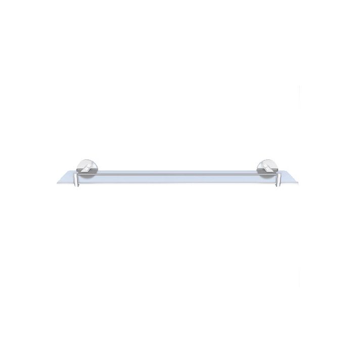 Jaquar Glass Polished Chrome Shelf (Silver)-Bathroom Accessories-dealsplant