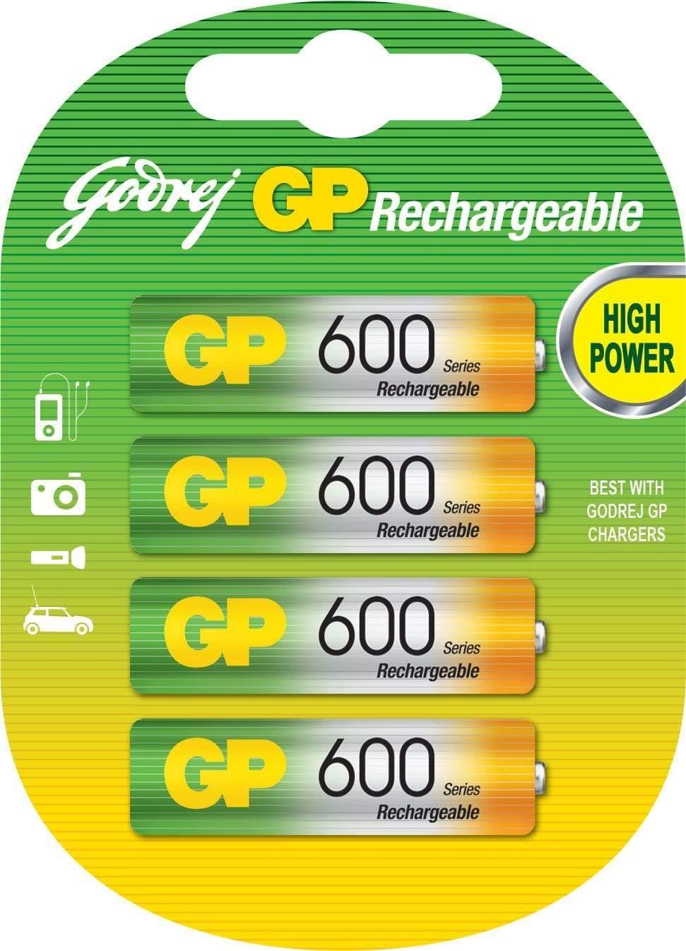 Godrej GP AA 600 NiMH Rechargeable Battery-Rechargeable Batteries-dealsplant