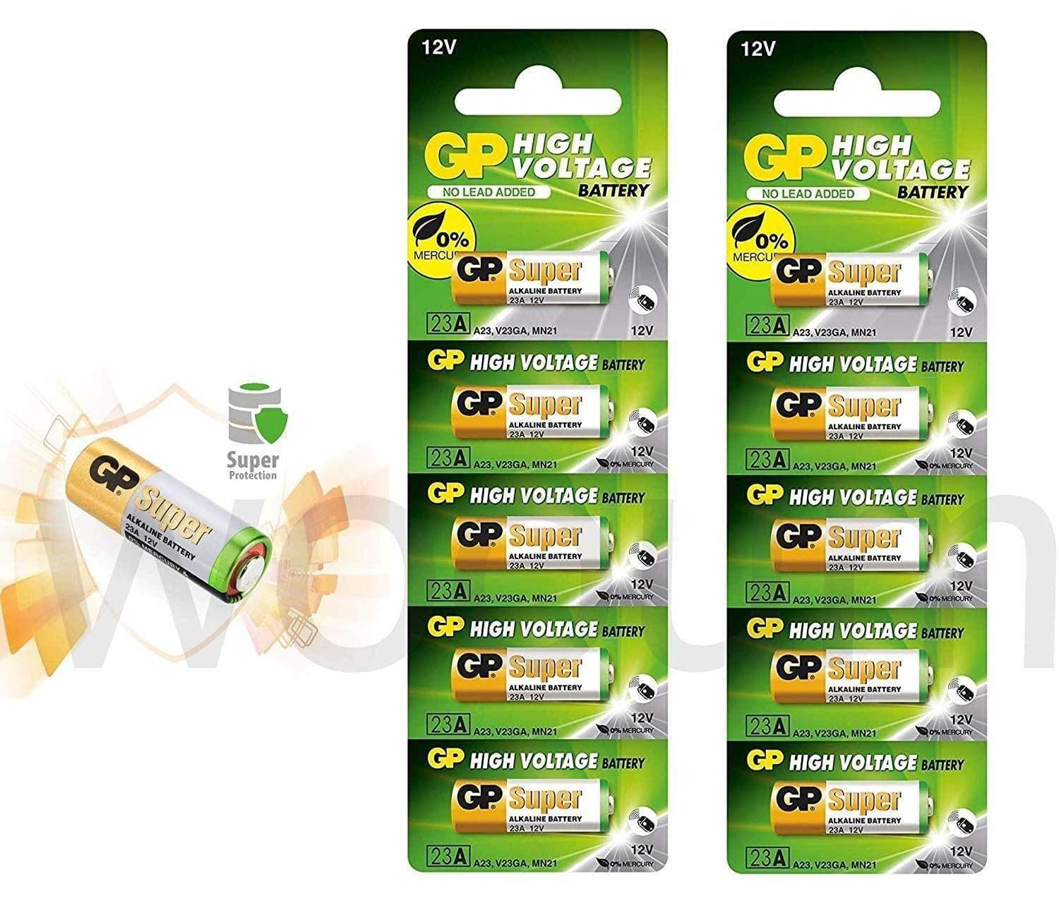 GP high voltage 23A Pack of 12V Alkaline Battery High Voltage Cell Car Remote Battery-General Purpose Batteries-dealsplant