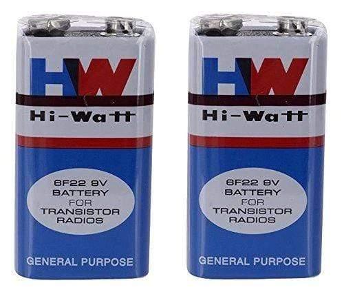 HI-WATT HW 9V BATTERY CELL for science projects (Set Of 2 pcs)-General Purpose Batteries-dealsplant