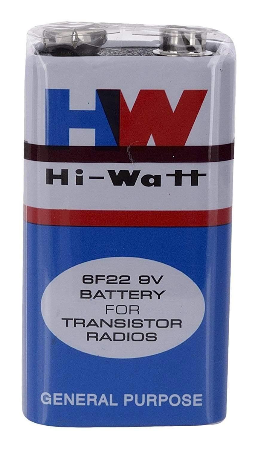 HI-WATT HW 9V BATTERY CELL for science projects (Set Of 2 pcs)-General Purpose Batteries-dealsplant