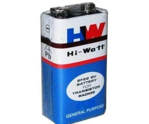 HI-WATT HW 9V BATTERY CELL for science projects (Set Of 10 pcs)-General Purpose Batteries-dealsplant