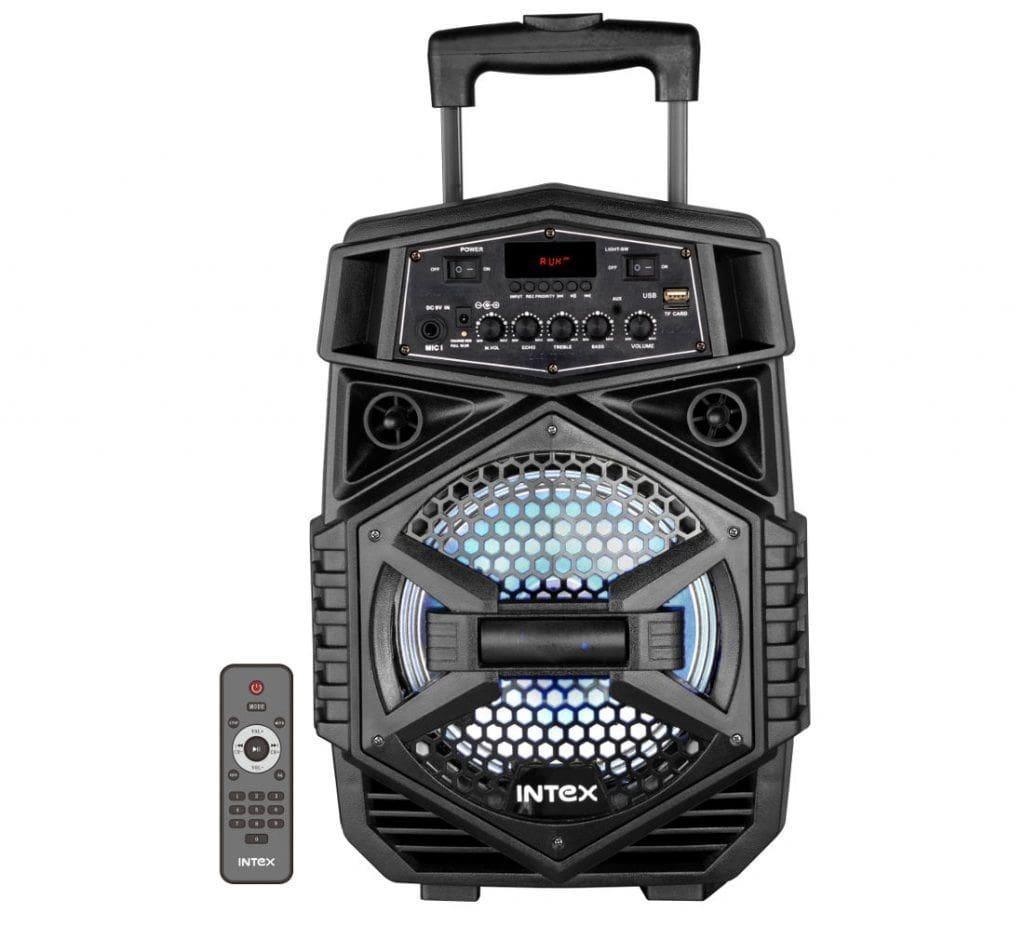 Intex Trolley Speaker T200 Multi media Party Speaker with Bluetooth/ FM/ USB/ TF card Support-Audio Speakers-dealsplant