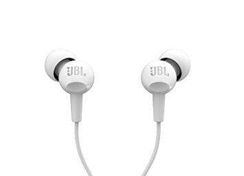 JBL C100SI In-Ear Headphones with Mic( Black/ White/Red)-Earphones-dealsplant