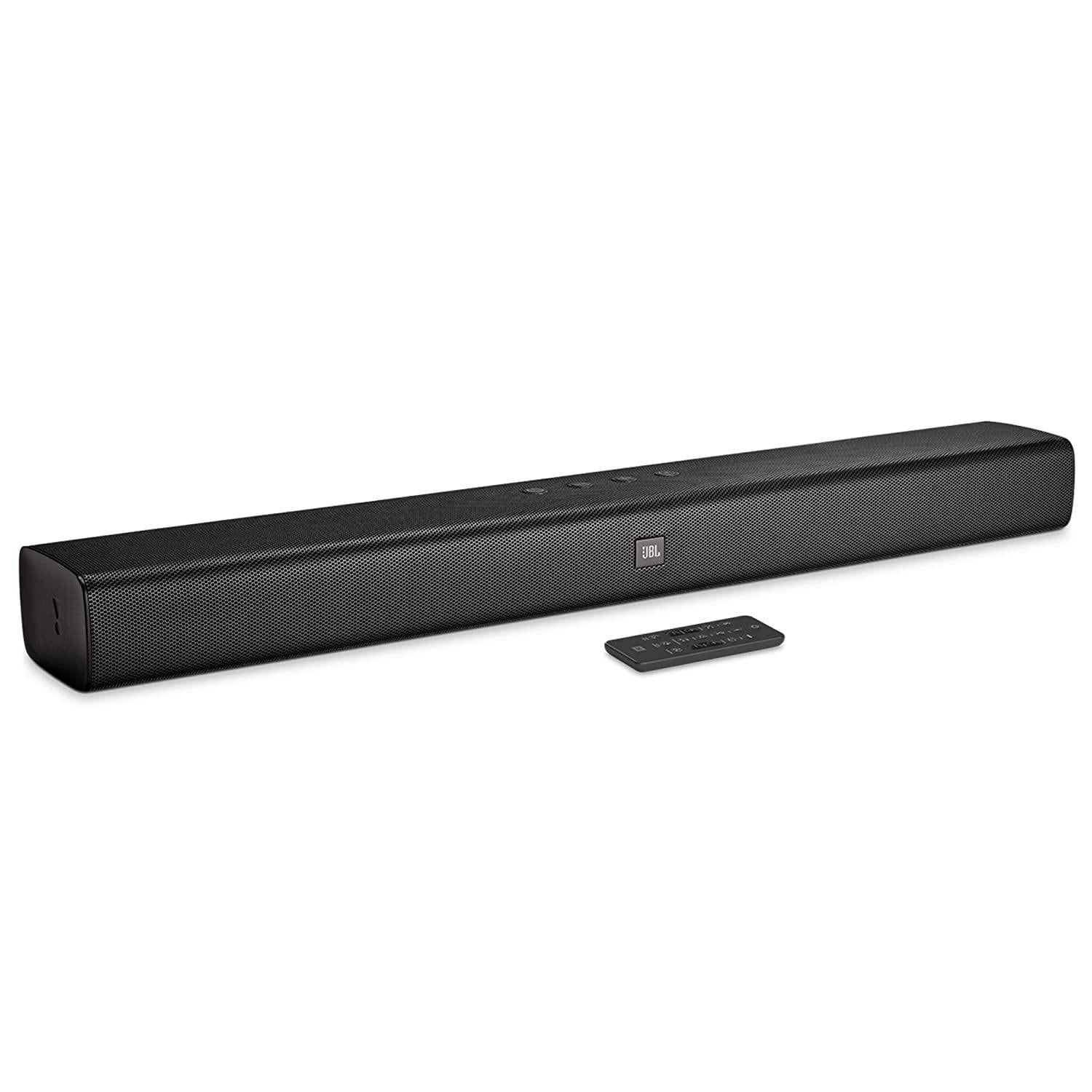 JBL Bar Studio Wireless Soundbar with JBL Surround Sound & Built-in Dual Bass Port (30W, Black)-Wireless soundbar-dealsplant