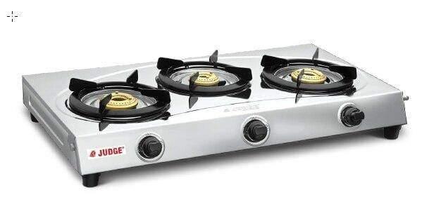 JUDGE AURA 3 BURNER JAG 03 STAINLESS STEEL GAS STOVE-Home & Kitchen Appliances-dealsplant