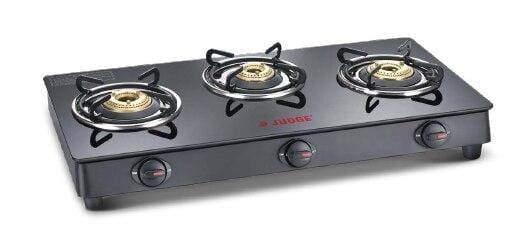 JUDGE AURA 3 BURNER JAG 05 GLASS TOP GAS STOVE-Home & Kitchen Appliances-dealsplant