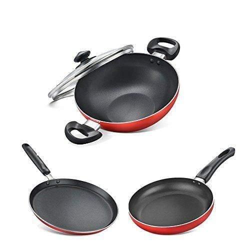 Judge Deluxe Non-Stick Cookware Set, 3-Pieces-Home & Kitchen Appliances-dealsplant