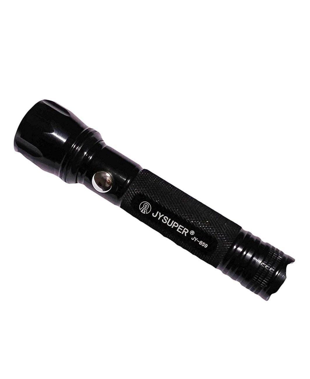 JY SUPER 859 Metal Alloy Solid Body Flashlight High Power Laser with 1200 mAh 3.7V Battery-Everything Else-dealsplant