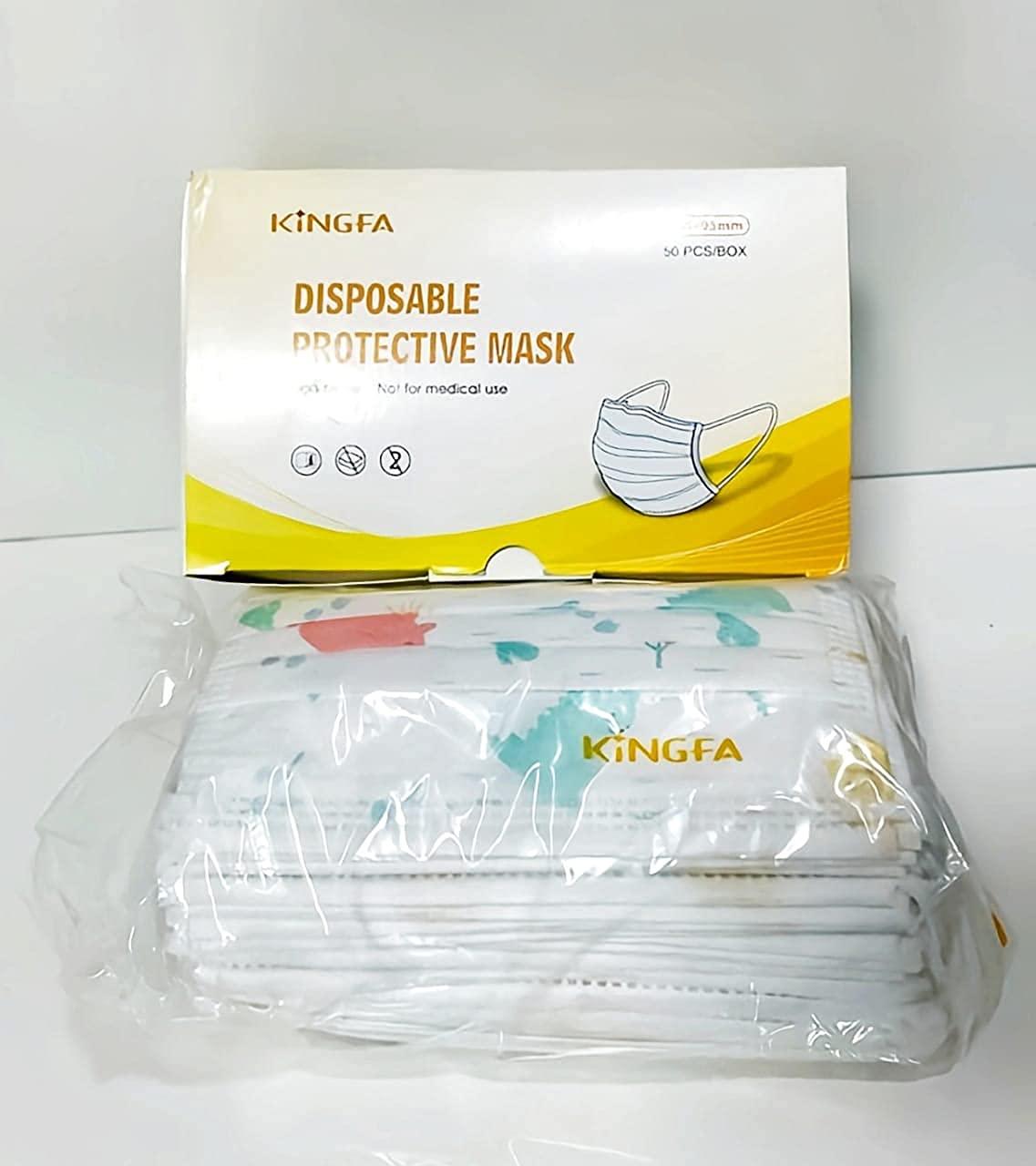 Kingfa 3 Ply Disposable Kids face mask-dealsplant
