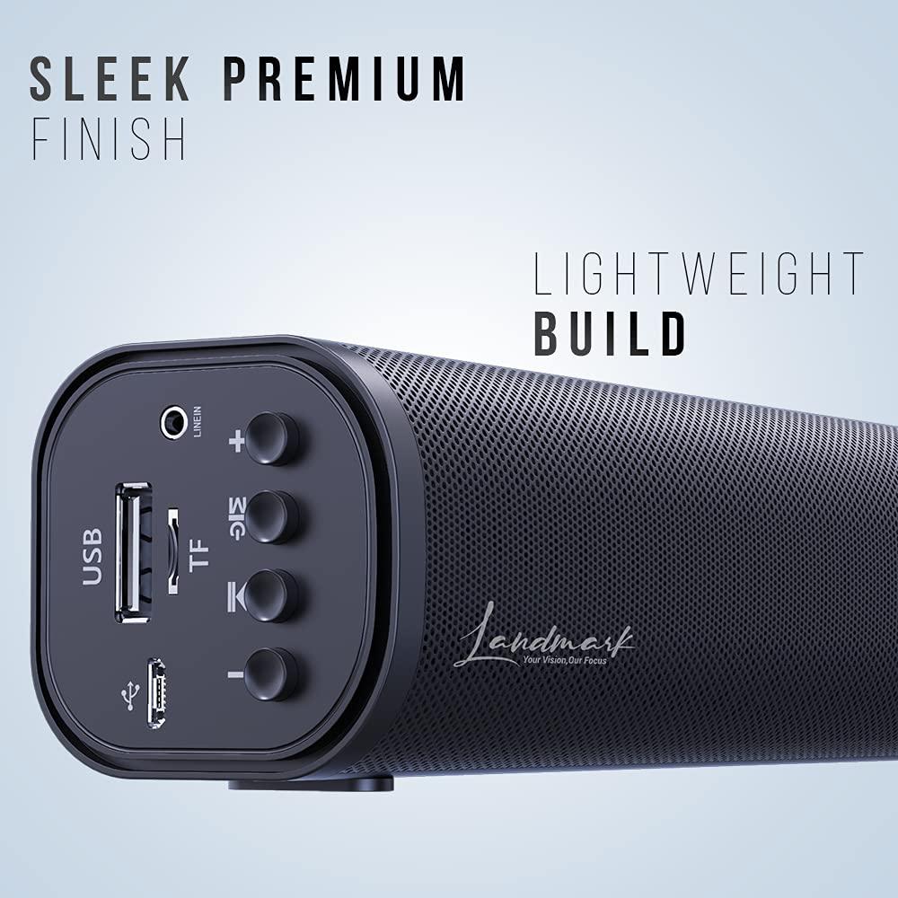 Landmark LM BT1013 10 Watt Wireless Bluetooth Soundbar (Black)-Bluetooth Sound bar-dealsplant