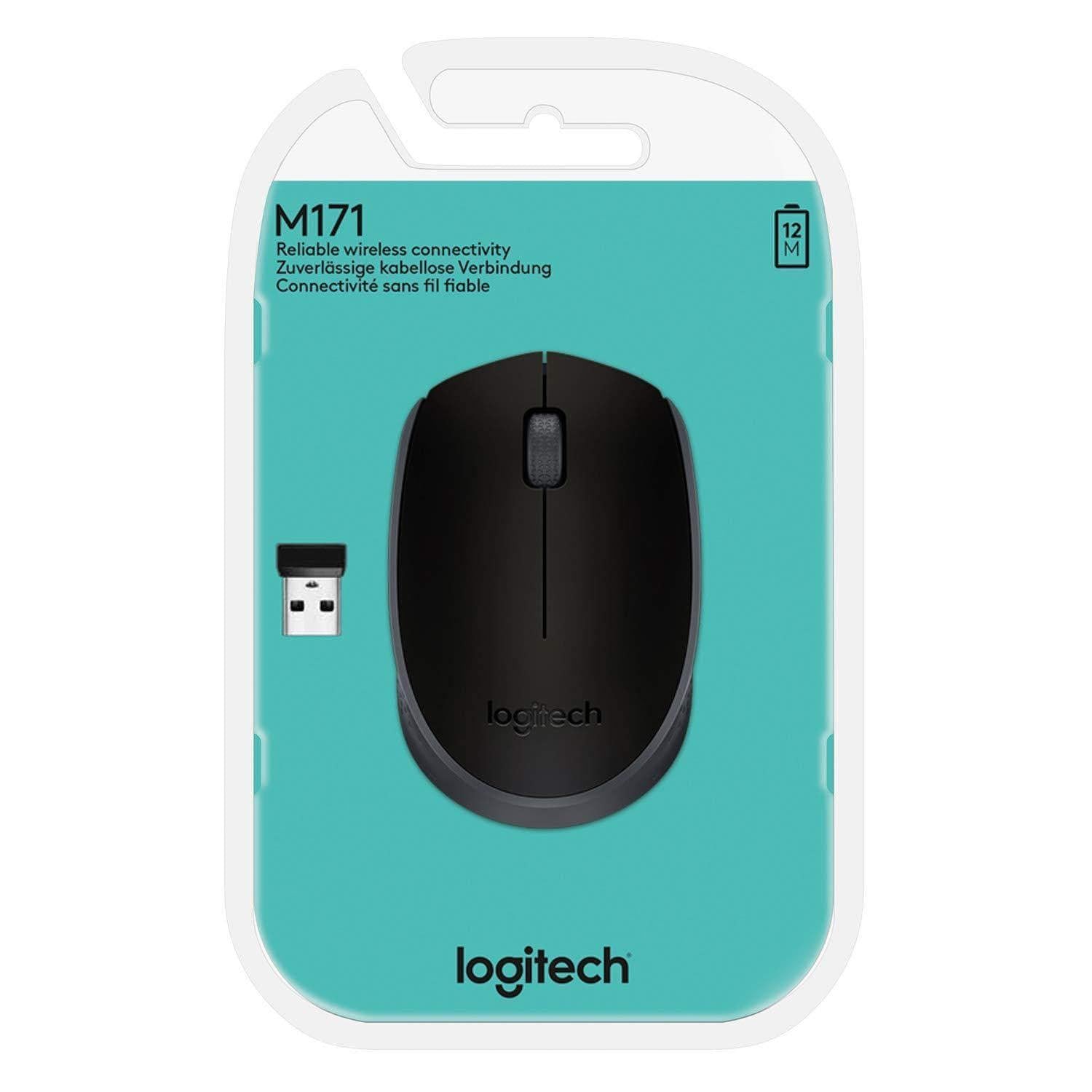 Logitech Mouse Wireless M171 - Black-Computers and Laptops-dealsplant