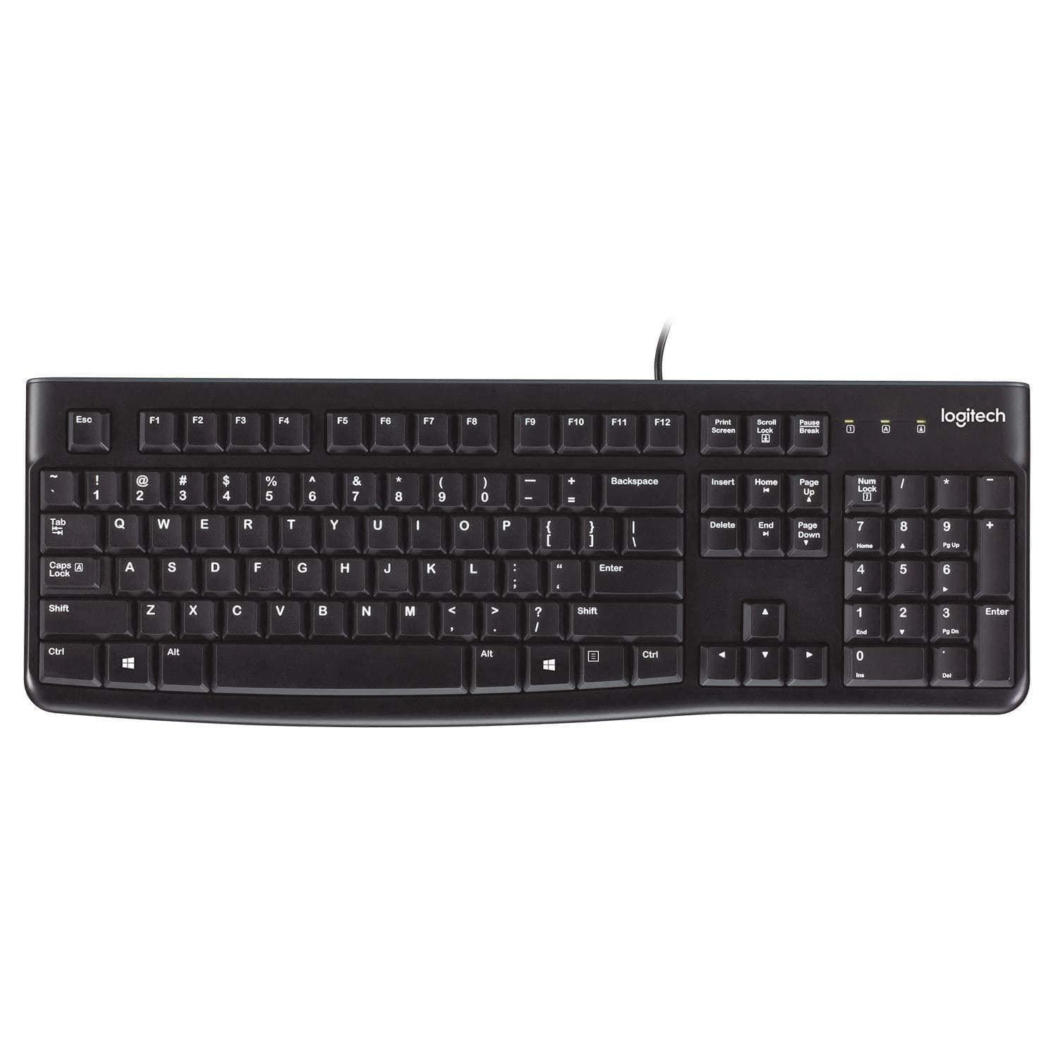 Logitech Usb Keyboard K120 Wired Plug-and-Play.-Computers and Laptops-dealsplant