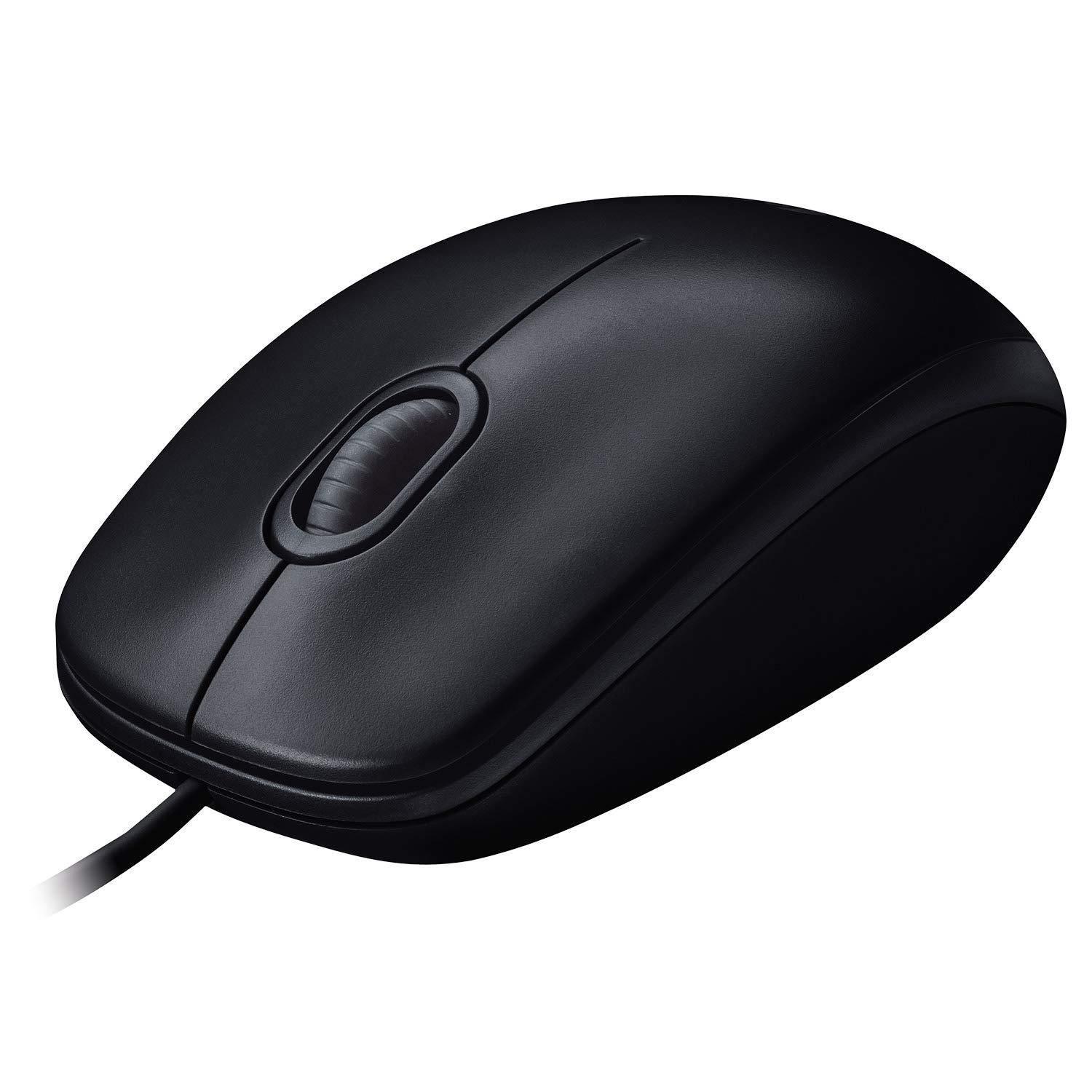Logitech M90 Optical Wired USB Mouse for PC/Mac/Laptop-Laptops & Computer Peripherals-dealsplant