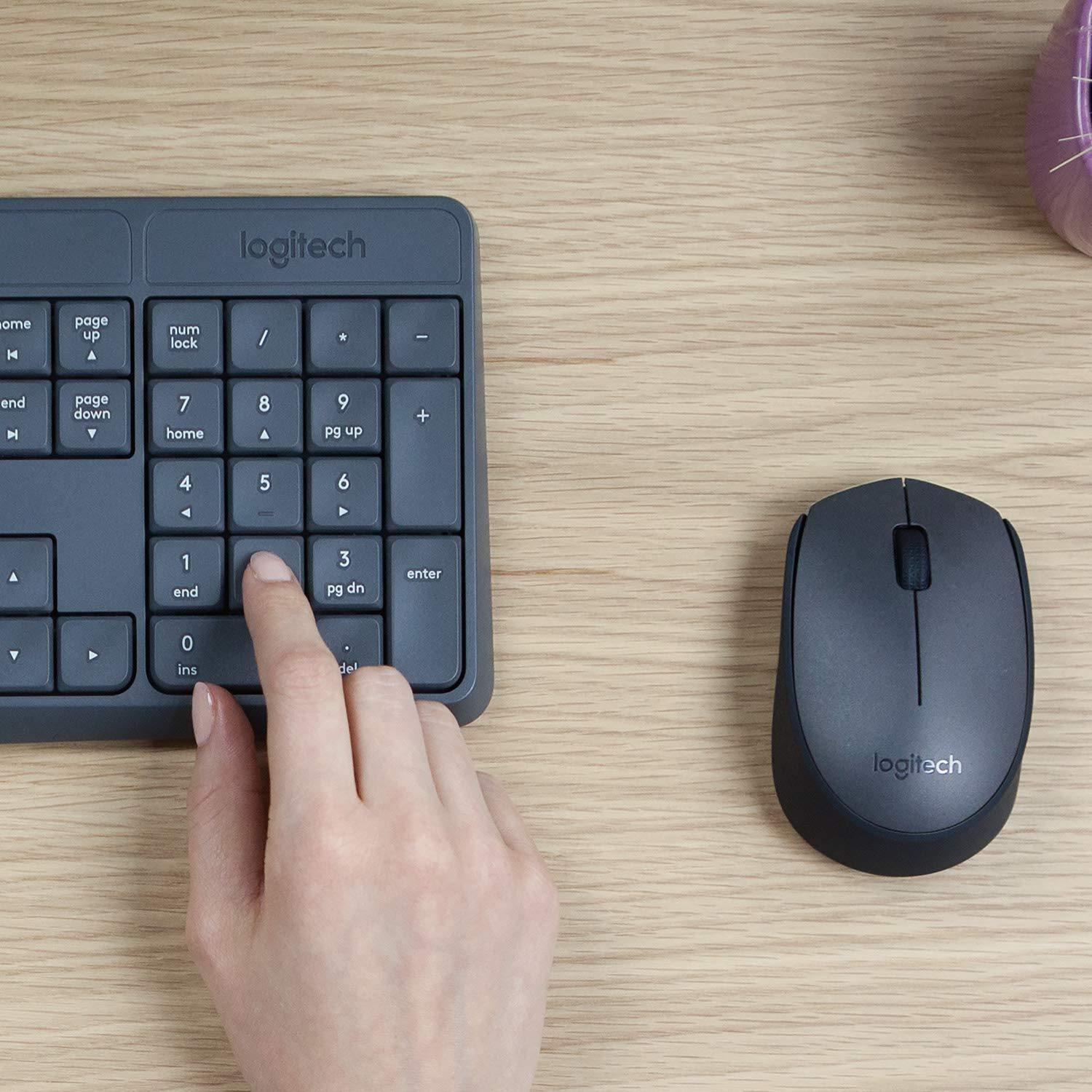 Logitech MK235 Wireless Keyboard and Mouse Combo 3-Year Battery Life for Desktop / Laptop-Wireless Keyboard & Mouse Combo-dealsplant