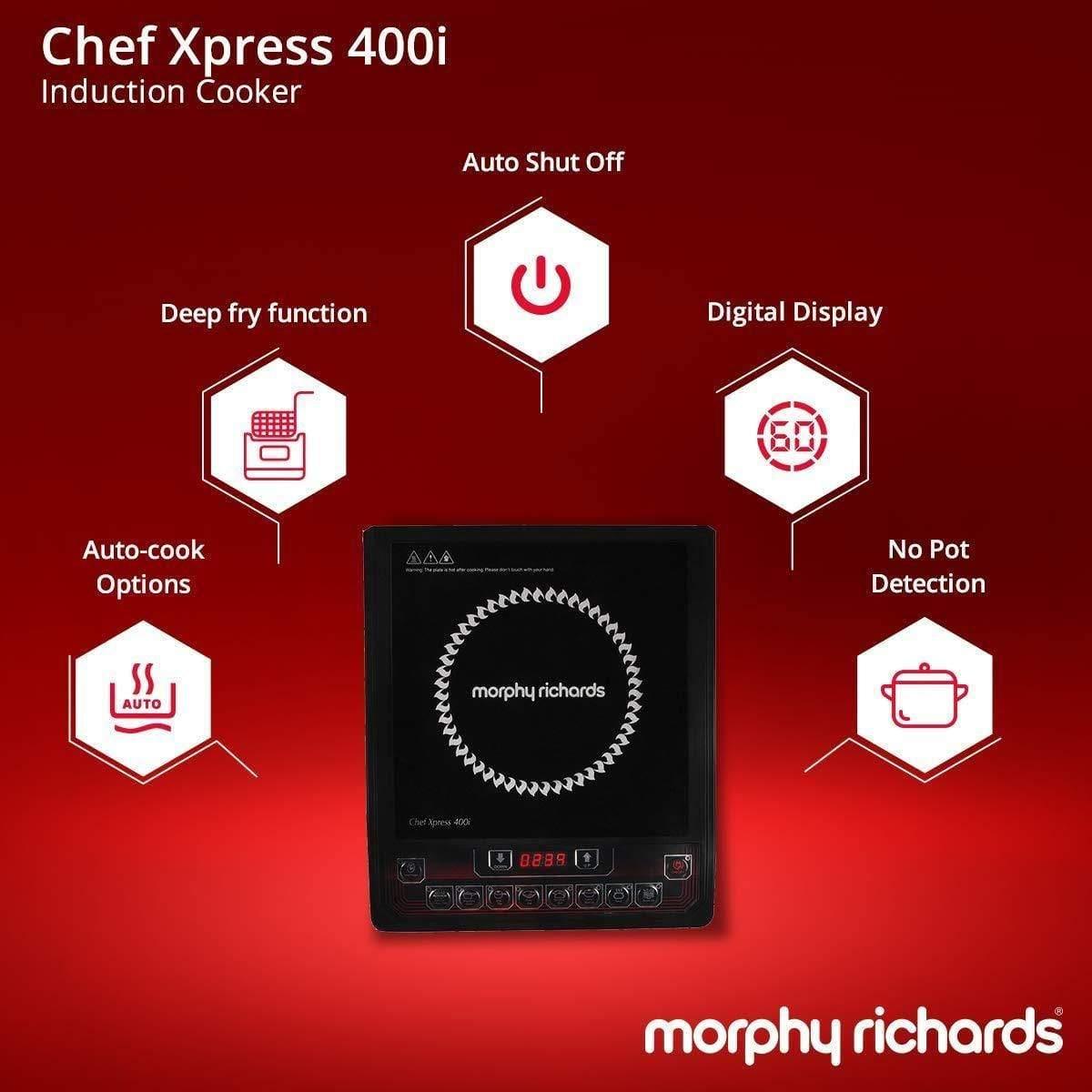 Morphy Richards Induction Cooker - Chef Xpress 400i,Black-Home & Kitchen Appliances-dealsplant