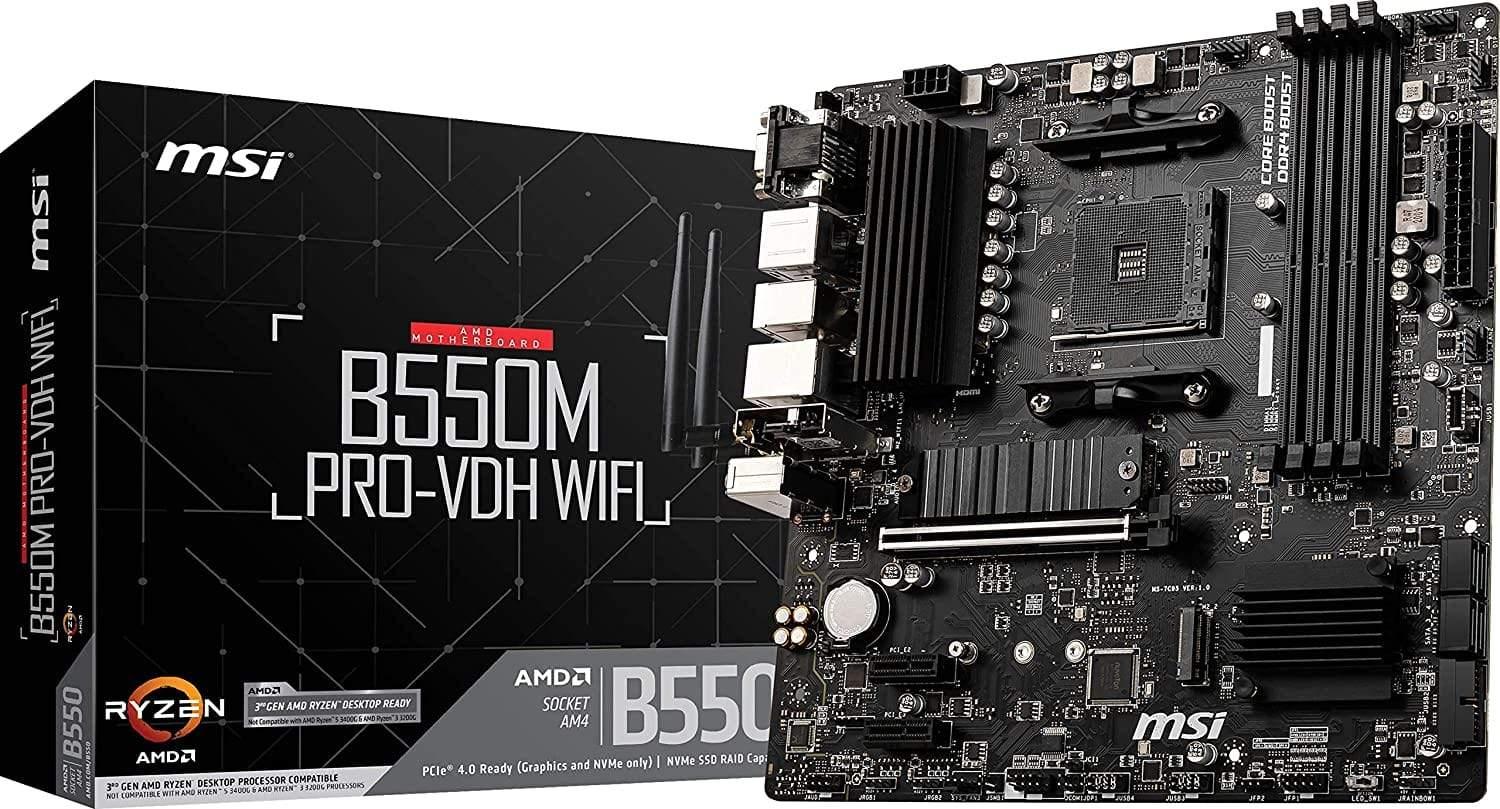 MSI B550M PRO-VDH WiFi ProSeries Motherboard-Motherboard-dealsplant
