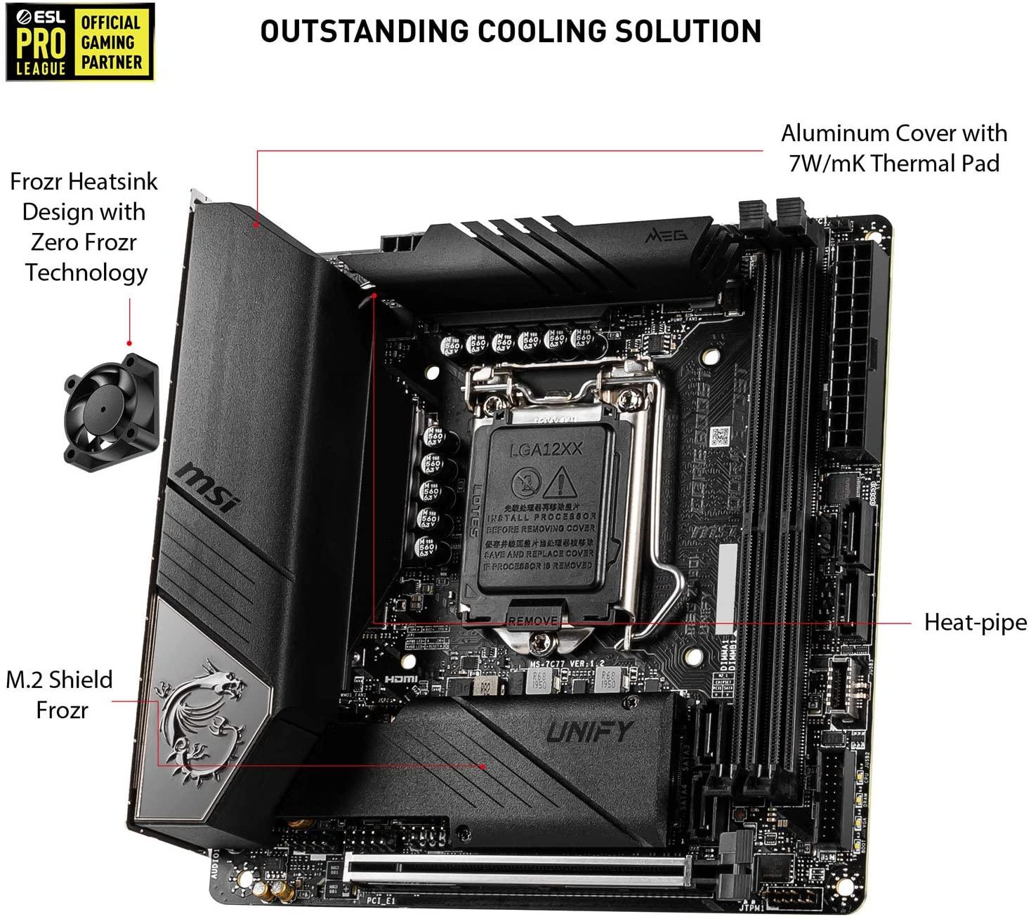 MSI MEG Z490I Unify Gaming Motherboard-Motherboard-dealsplant