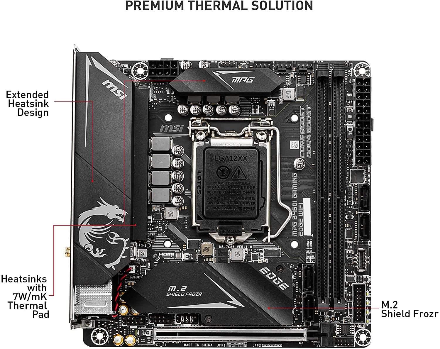MSI MPG B460I Gaming Edge WiFi Gaming Motherboard-Motherboard-dealsplant