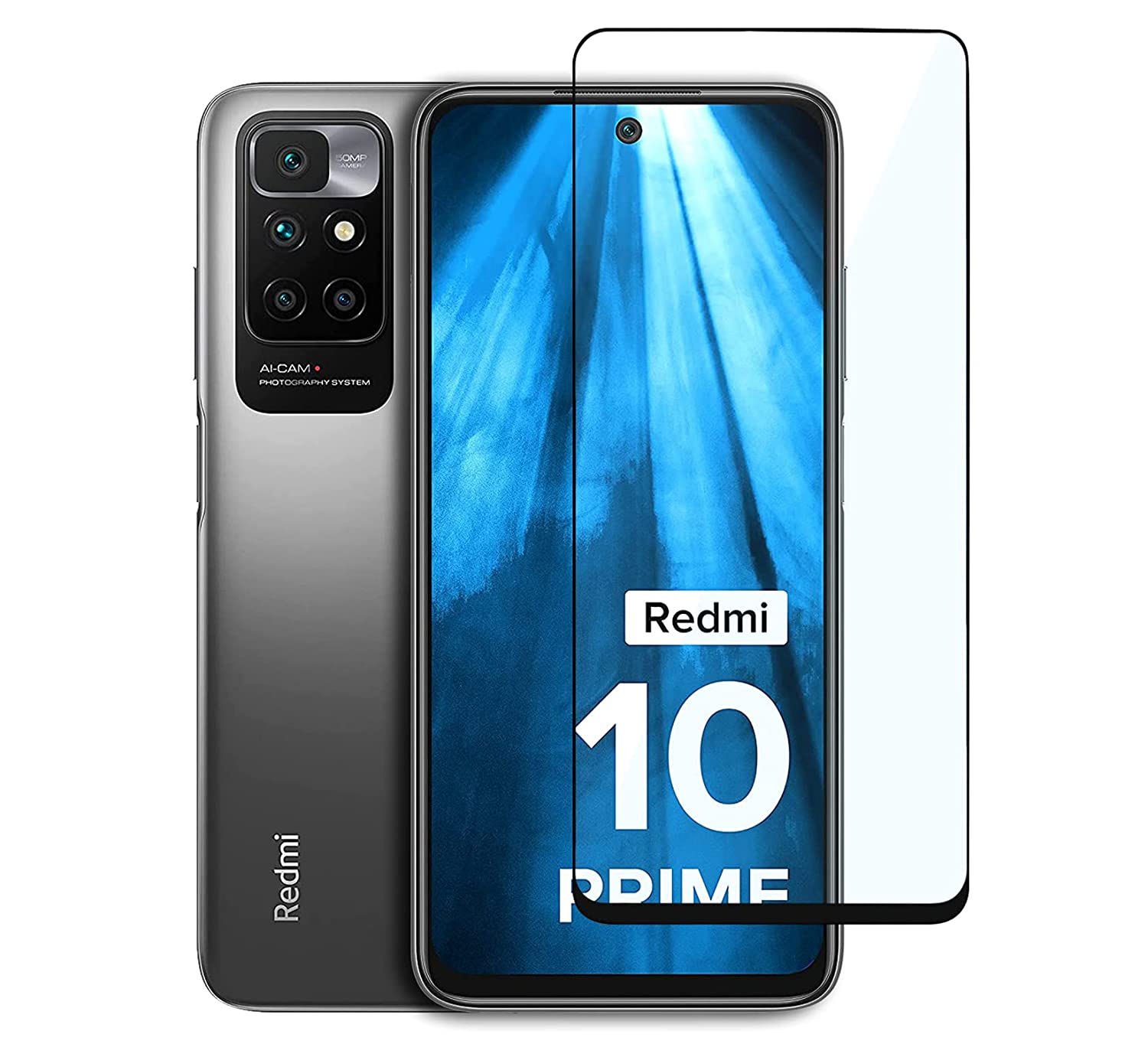 Dealsplant premium quality super D full temper glass for redmi note 10 prime-Tempered Glass-dealsplant