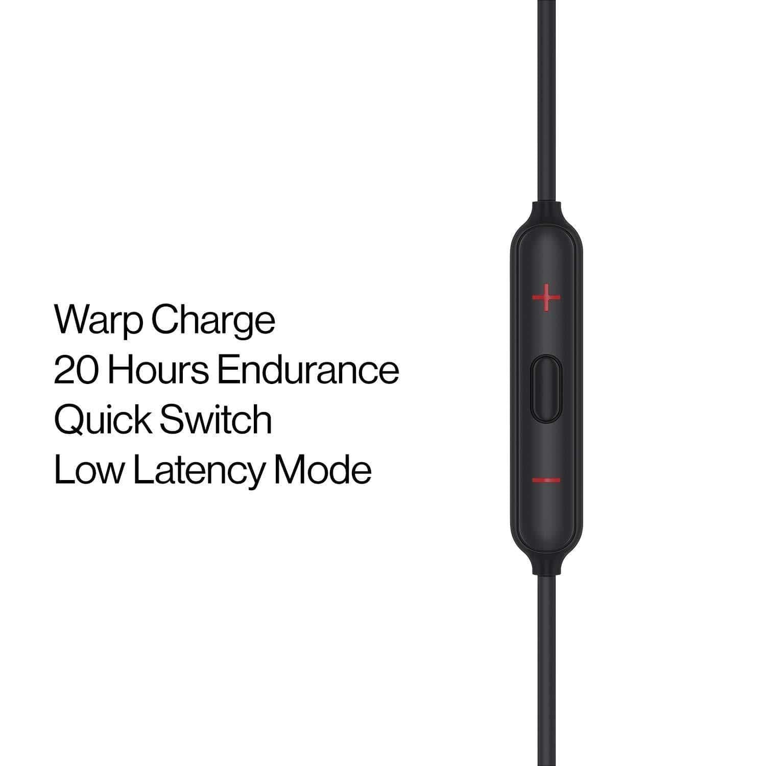 OnePlus Bullets Wireless Z in-Ear Bluetooth Earphones with Mic (Black)-Wireless Earphone-dealsplant