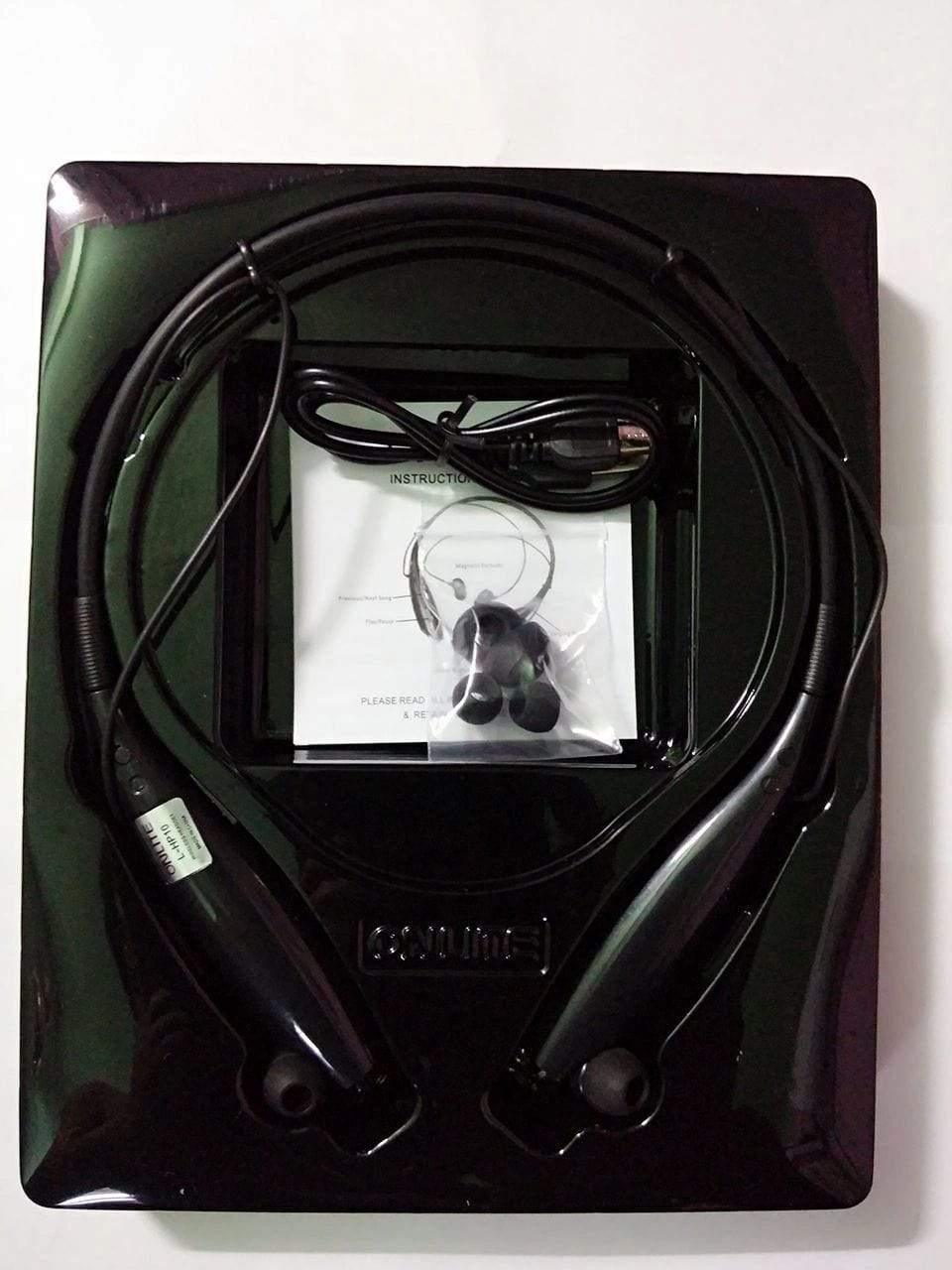 ONLITE HP10 Bluetooth Neckband Stereo Headset with Vibrating Alert Superior Bass-Bluetooth Headsets-dealsplant