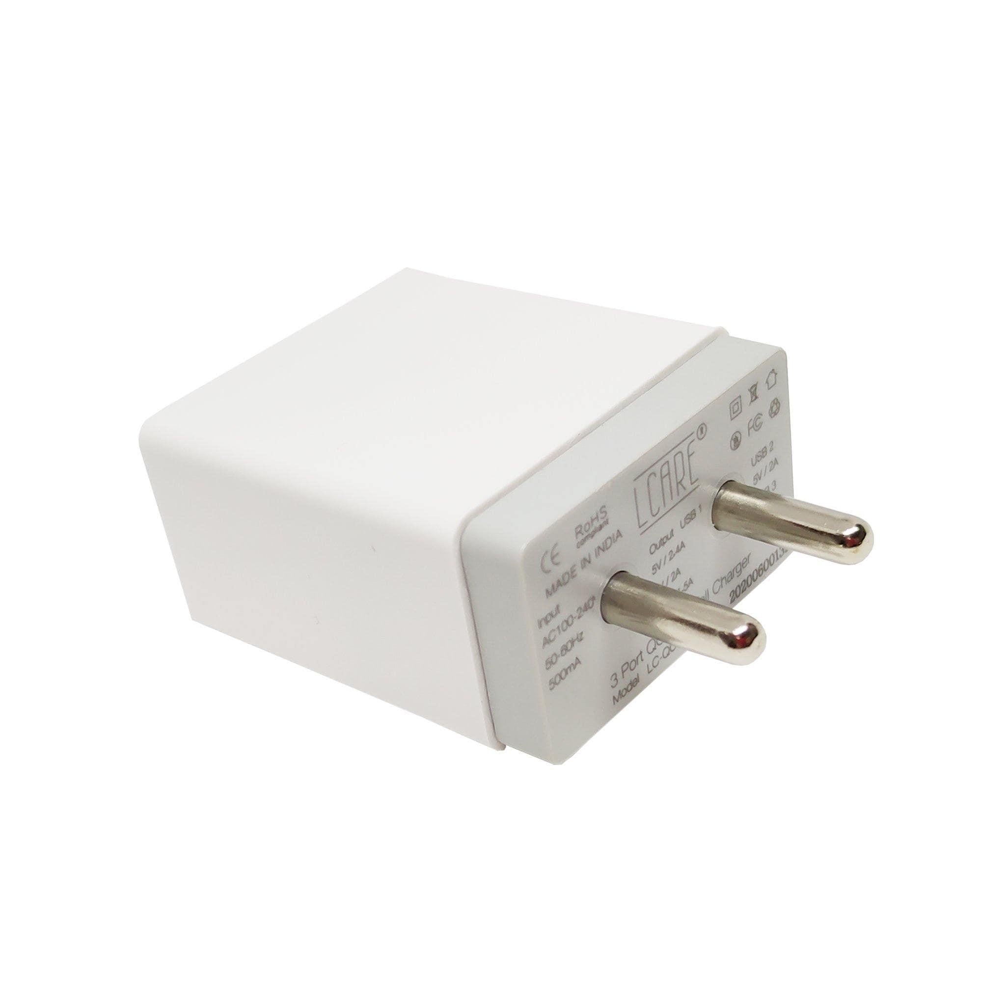 Onlite 5.8A Triple USB Port Go Fast Charger with Free Micro USB Cable Extremely Fast Charging-Datacable & Chargers-dealsplant