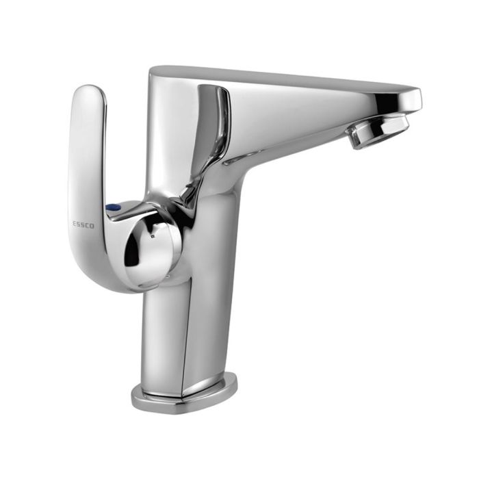 Essco Jaquar Orbit ORB-105123 Swan Neck Tap with Left Hand Operating Knob Basin Cock (Hot & Cold Only)-Swan Neck Tap-dealsplant