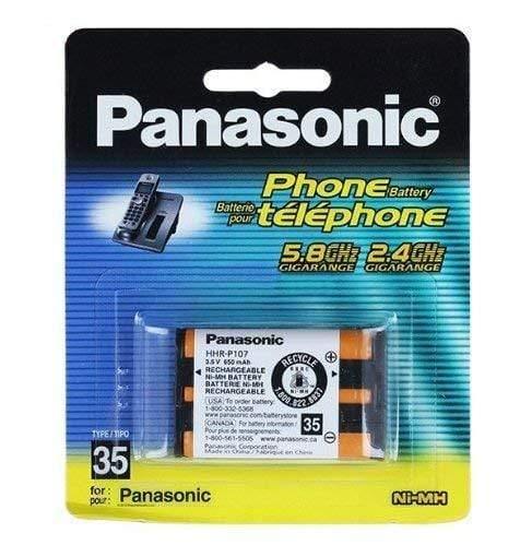 Panasonic Rechargeable HHR-P107 3.6V 650mAh Ni-MH Battery for Panasonic Cordless Phone (650 mAH)-Batteries-dealsplant