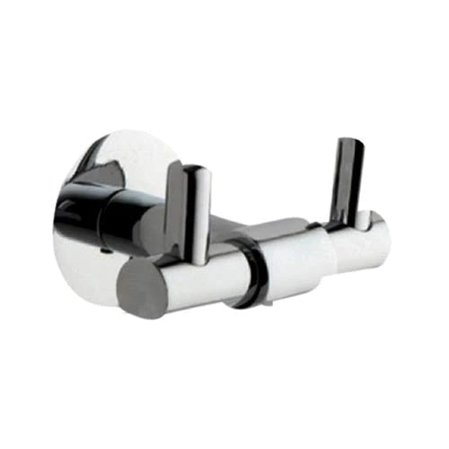 Parryware T6007A1 Standard Twin Robe Hook Alloy Steel Silver 13 x 9.2 x 9 Centimeters-robe hook-dealsplant