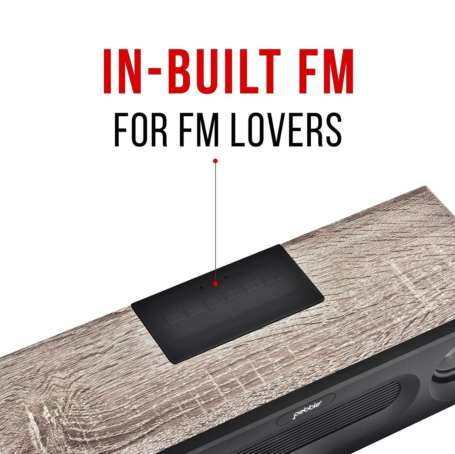 Pebble Basswoods Heavy Bass 16W Bluetooth Speaker-Bluetooth Speakers-dealsplant