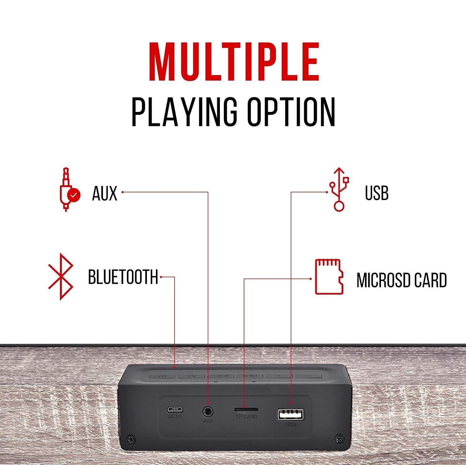Pebble Basswoods Heavy Bass 16W Bluetooth Speaker-Bluetooth Speakers-dealsplant