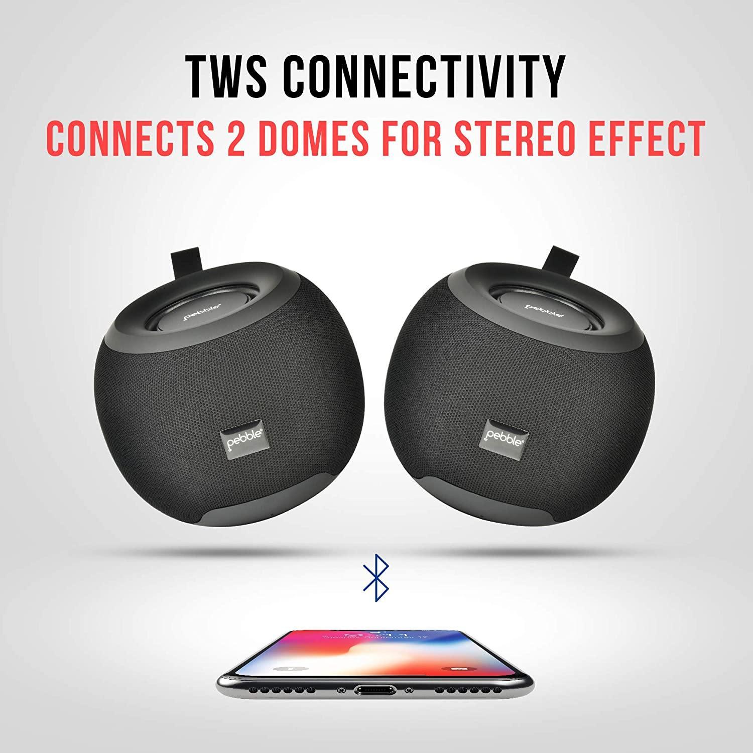 Pebble Dome Heavy Bass 5W Bluetooth Speaker-Bluetooth Speakers-dealsplant