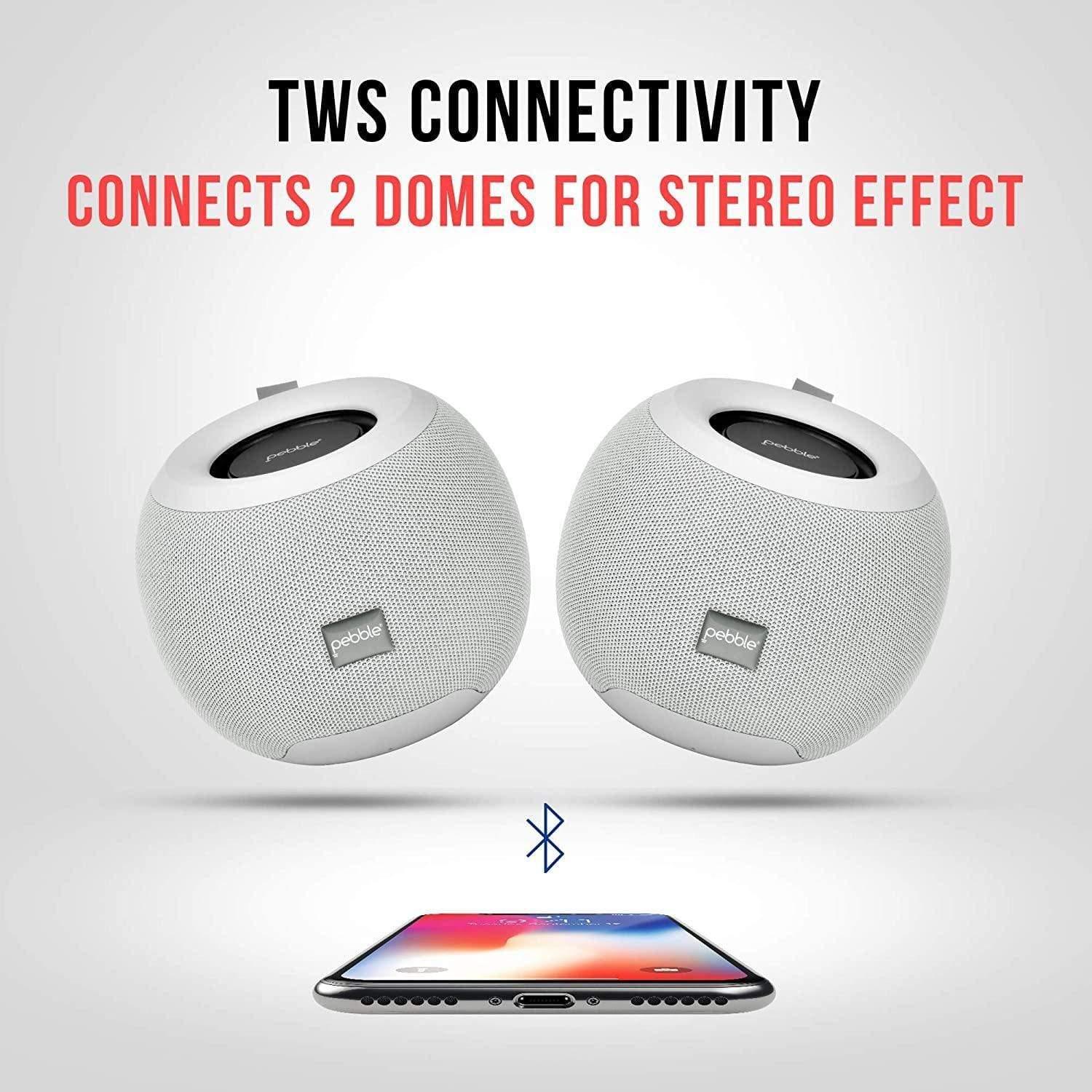 Pebble Dome Heavy Bass 5W Bluetooth Speaker-Bluetooth Speakers-dealsplant