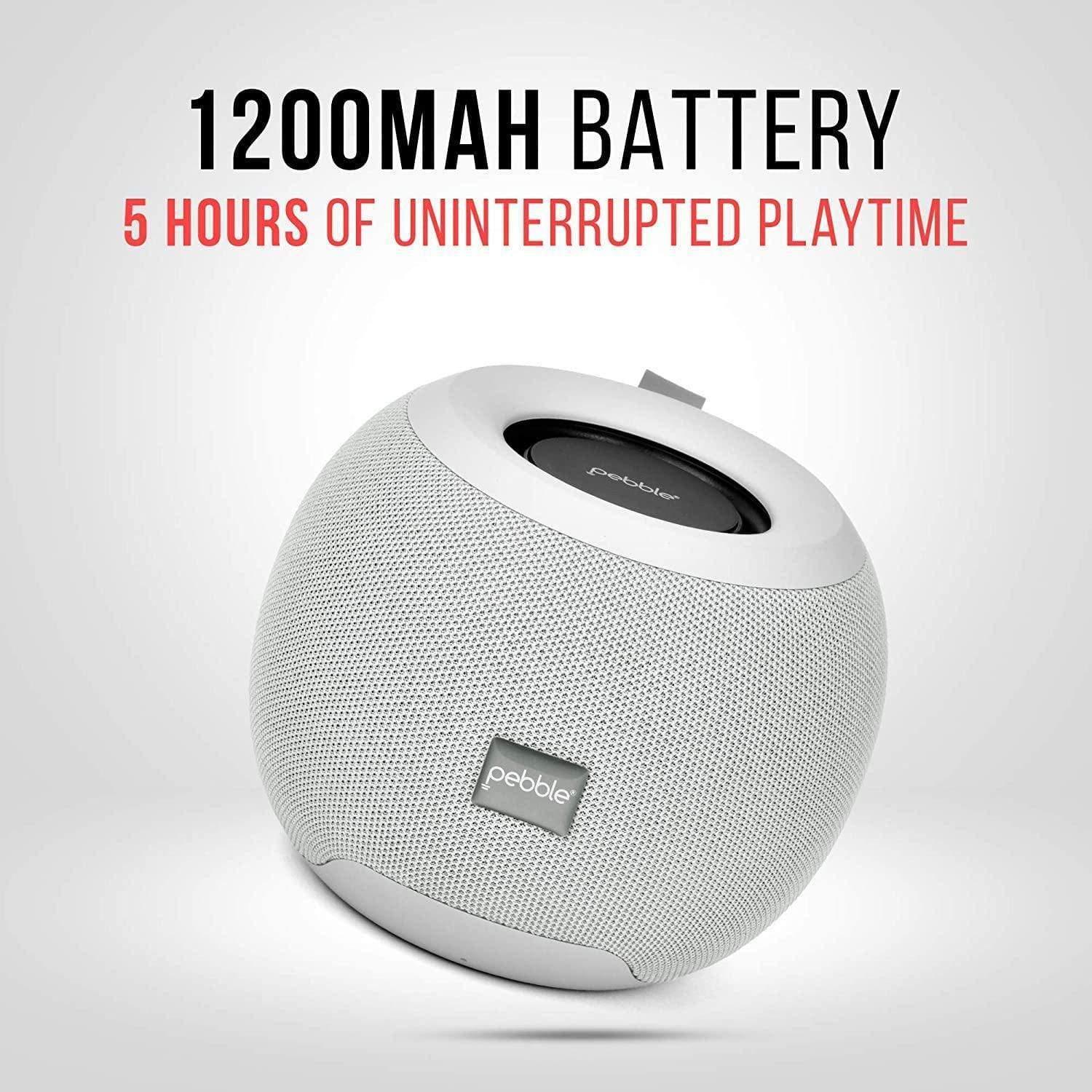 Pebble Dome Heavy Bass 5W Bluetooth Speaker-Bluetooth Speakers-dealsplant