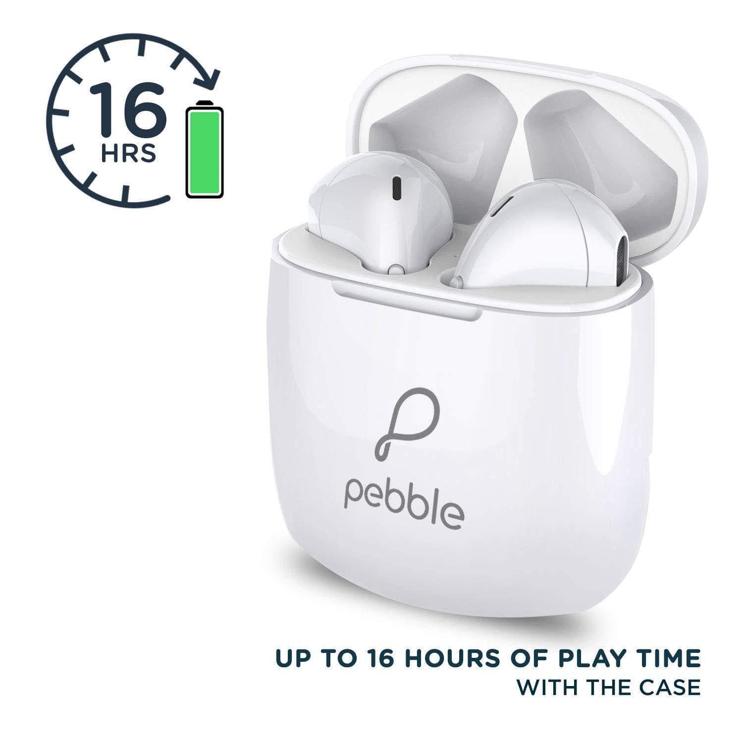 Pebble Duet True Wireless Ear Pods Headset with Mic-Earbuds-dealsplant