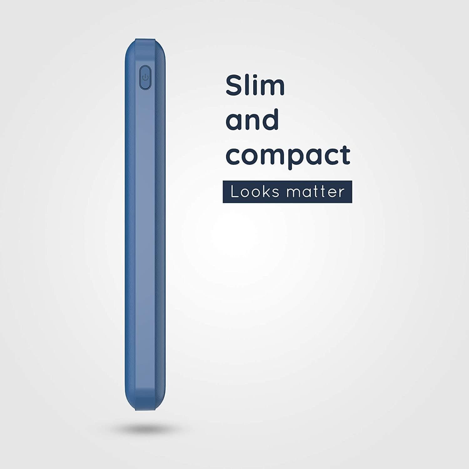 Pebble 10000mAh Li-Polymer Power Bank Volt+ with Type-C Input & 12W Fast Charging-Power Bank-dealsplant