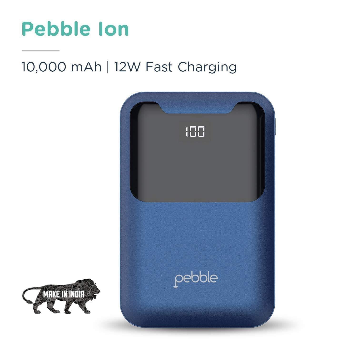 Pebble ion 10000 mAh Fast Charge Power Bank-Power Bank-dealsplant