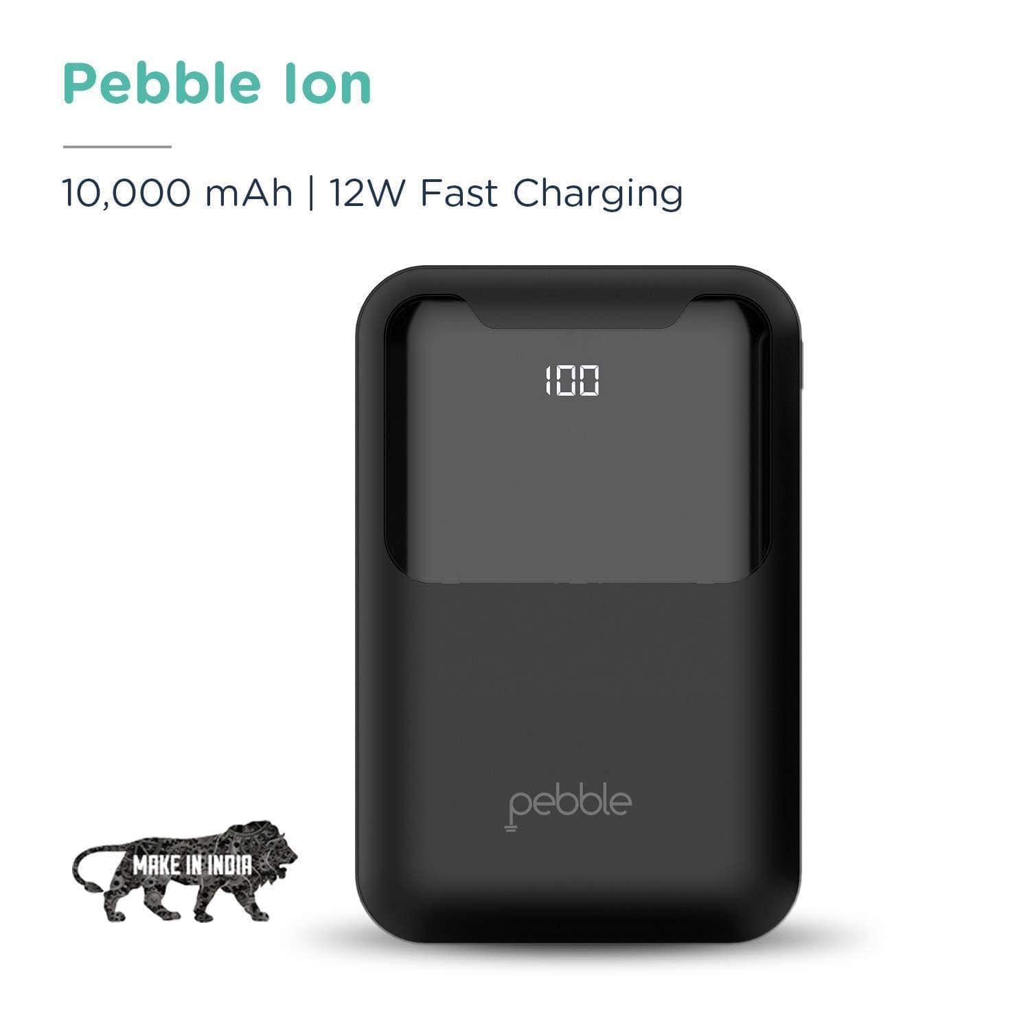 Pebble ion 10000 mAh Fast Charge Power Bank-Power Bank-dealsplant