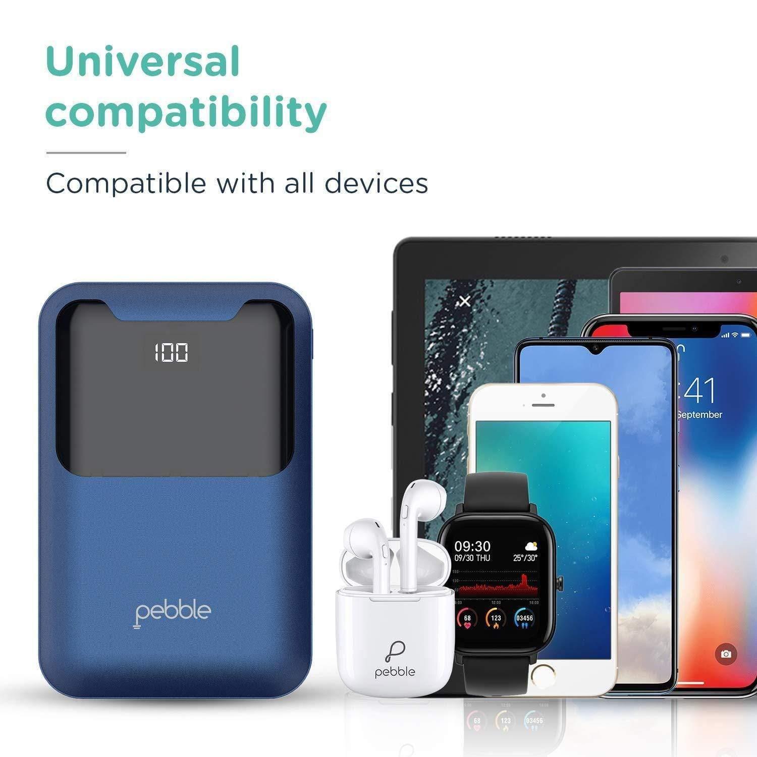 Pebble ion 10000 mAh Fast Charge Power Bank-Power Bank-dealsplant