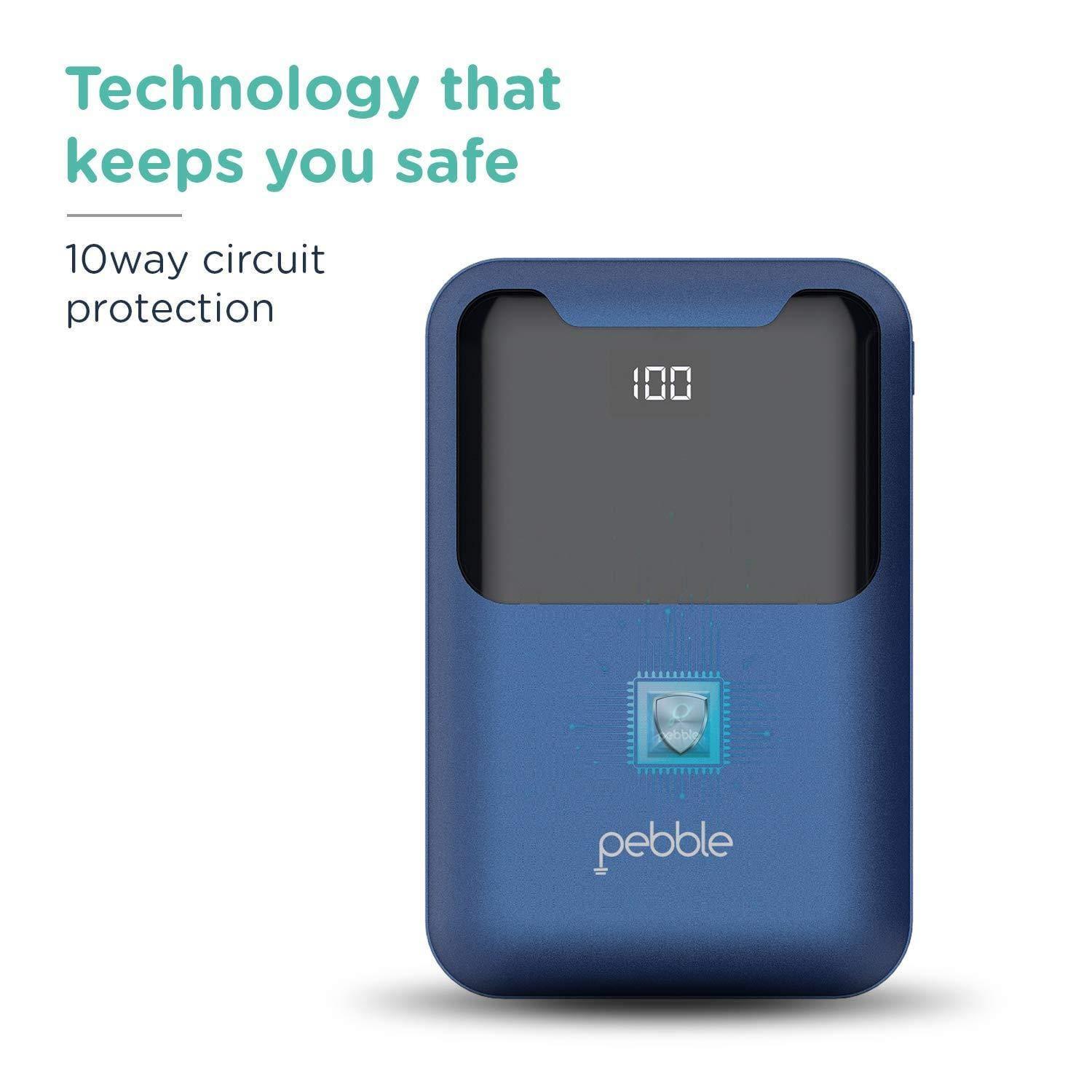 Pebble ion 10000 mAh Fast Charge Power Bank-Power Bank-dealsplant