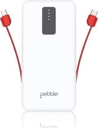 Pebble Ace 10000 mAh power bank with type-c & micro cable PB66 (N)-Power Bank-dealsplant
