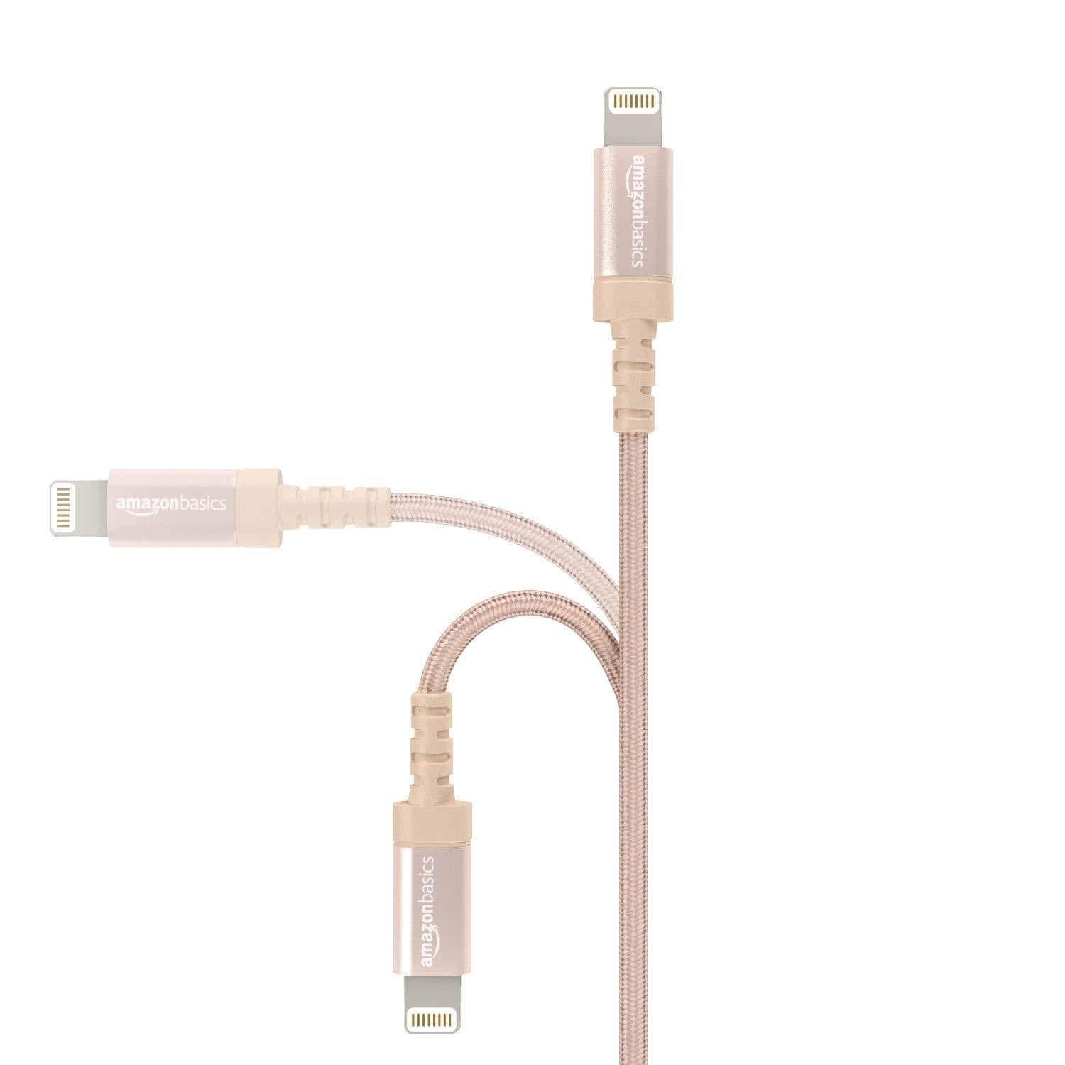 Pebble Nylon Braided USB A to Lightning Cable - Apple MFi Certified (1-Meter) PNML10-USB Charging Transfer cable-dealsplant