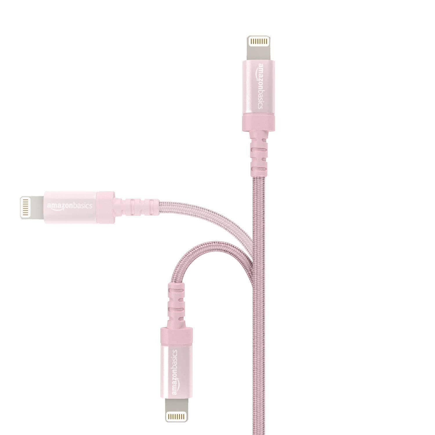 Pebble Nylon Braided USB A to Lightning Cable - Apple MFi Certified (1-Meter) PNML10-USB Charging Transfer cable-dealsplant