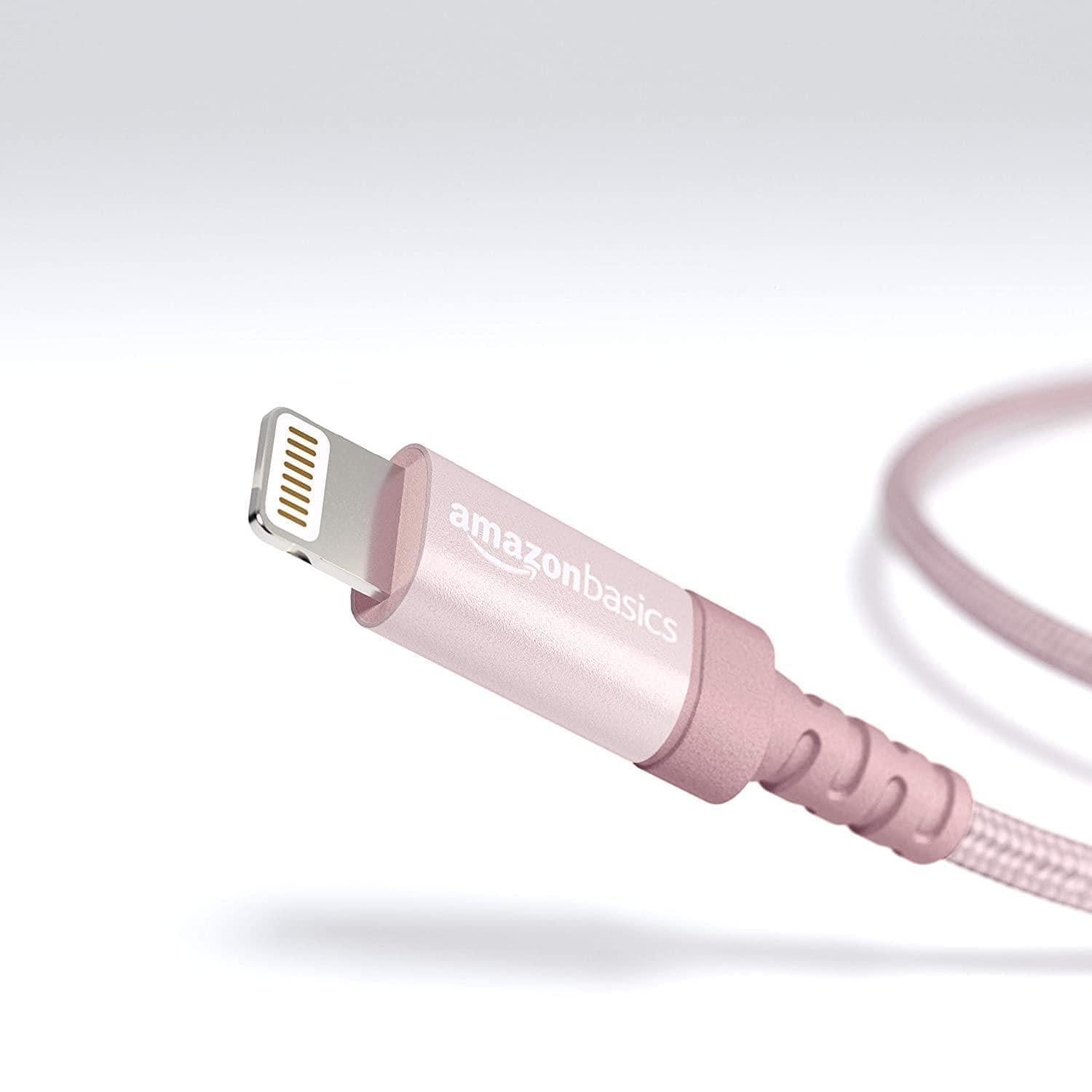 Pebble Nylon Braided USB A to Lightning Cable - Apple MFi Certified (1-Meter) PNML10-USB Charging Transfer cable-dealsplant